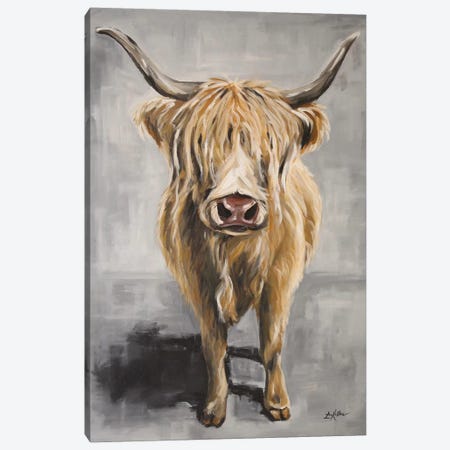 Shep The Highland Cow Canvas Print #HHS500} by Hippie Hound Studios Art Print