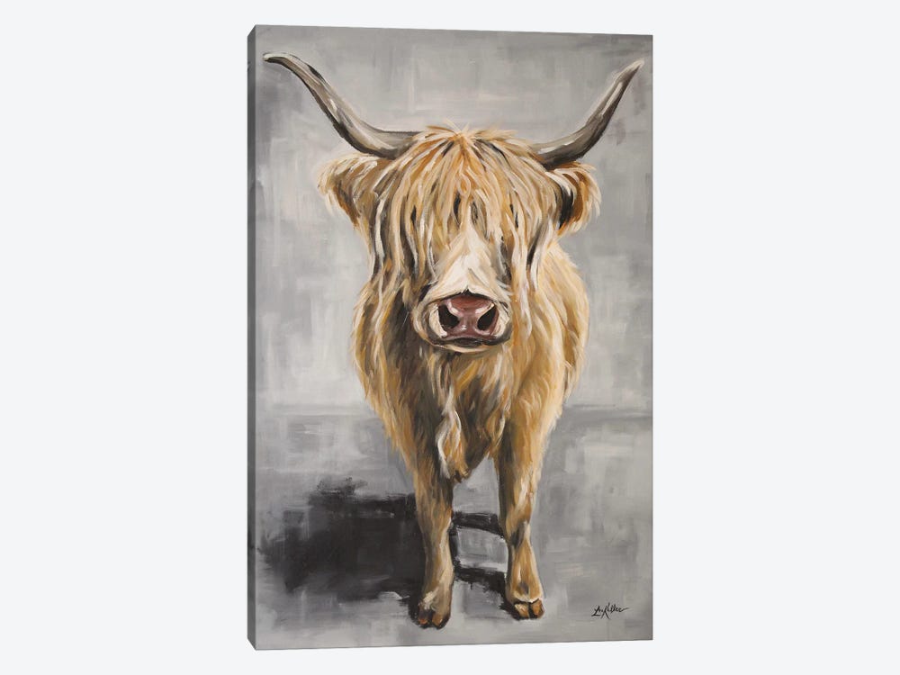 Shep The Highland Cow by Hippie Hound Studios 1-piece Art Print