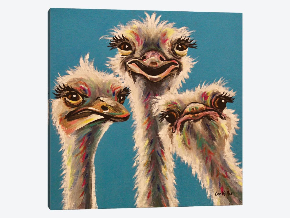 'Always, Ostrich Edition' by Hippie Hound Studios 1-piece Art Print