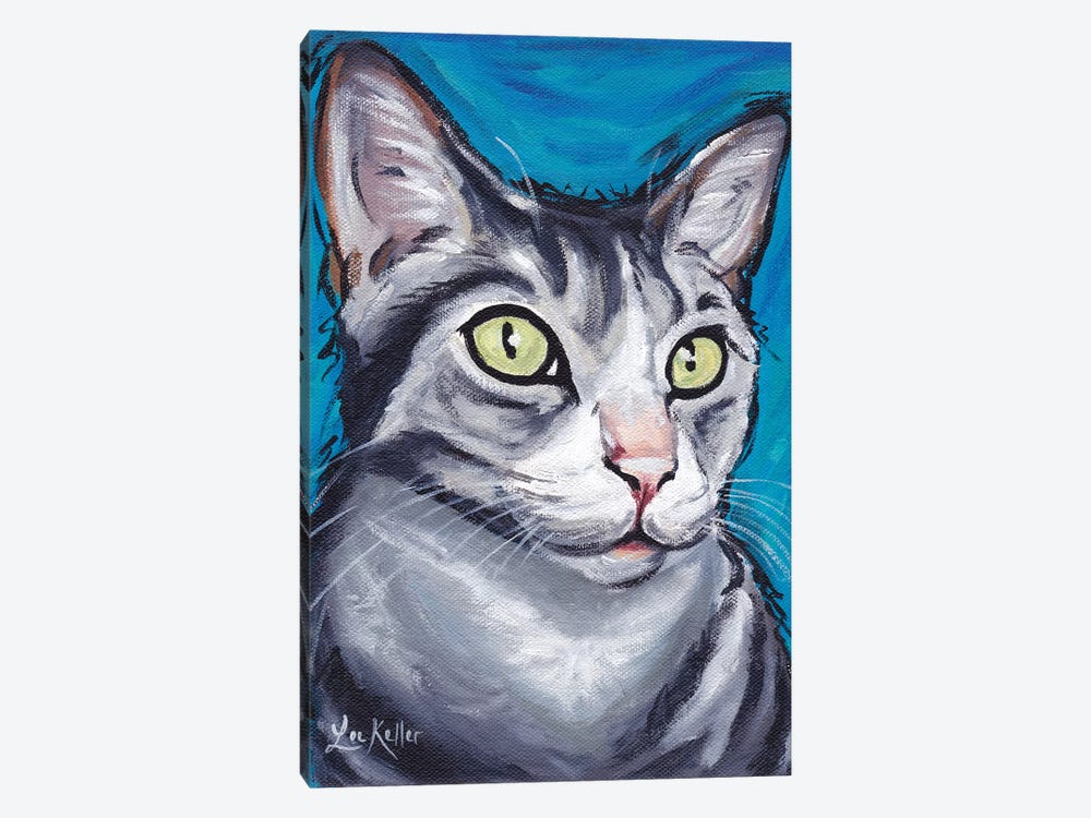 Shank The Tabby Cat by Hippie Hound Studios 1-piece Canvas Art