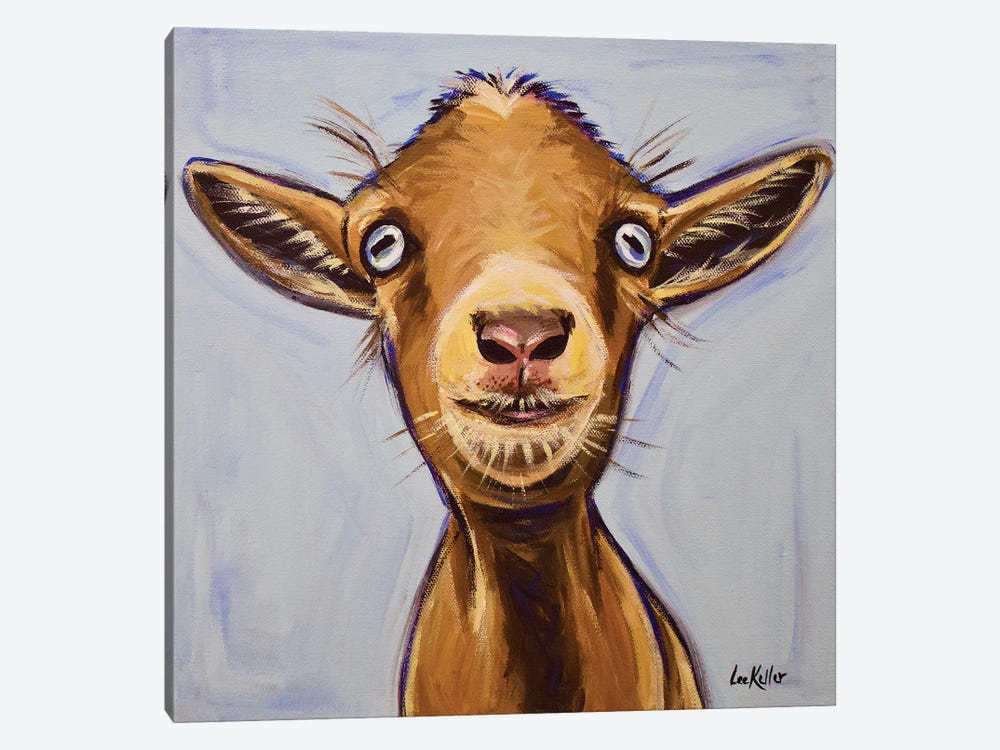 Poundcake The Goat by Hippie Hound Studios 1-piece Canvas Art Print