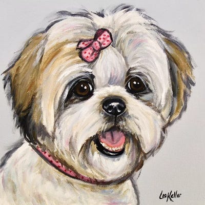 Shih Tzu Maggie by Hippie Hound Studios canvas print