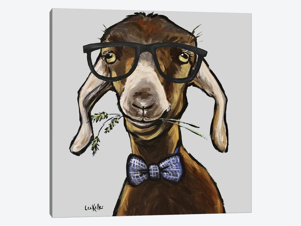 Billy The Kid, Goat With Glasses by Hippie Hound Studios 1-piece Art Print