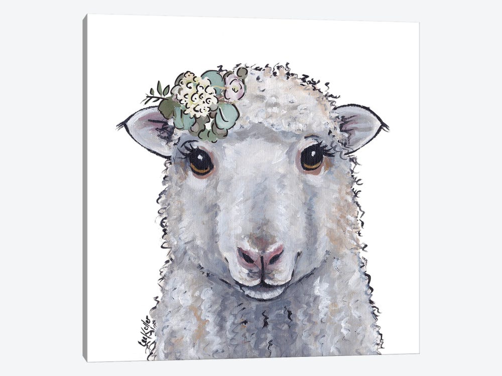 Farmhouse Sheep Stella by Hippie Hound Studios 1-piece Canvas Art Print
