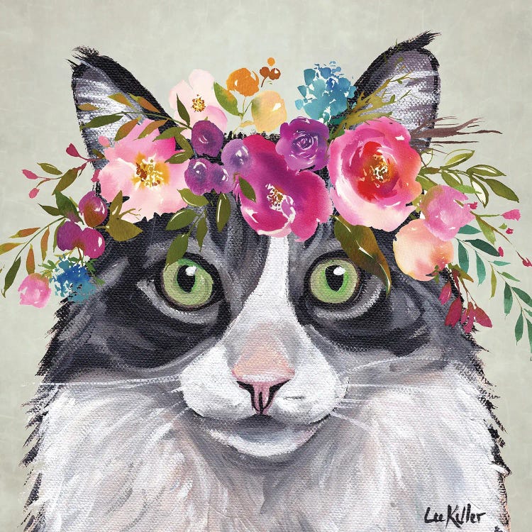 Flower Crown Cat