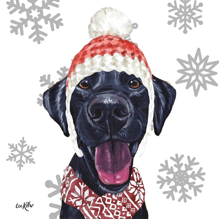 Christmas Black Lab