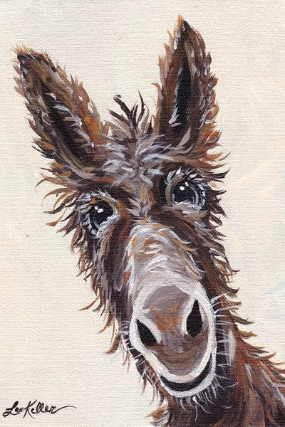 Donkeys: Rufus The Donkey On Cream by Hippie Hound Studios