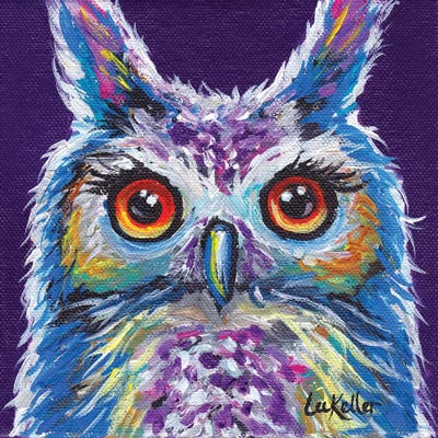 Sasha The Owl by Hippie Hound Studios framed canvas print