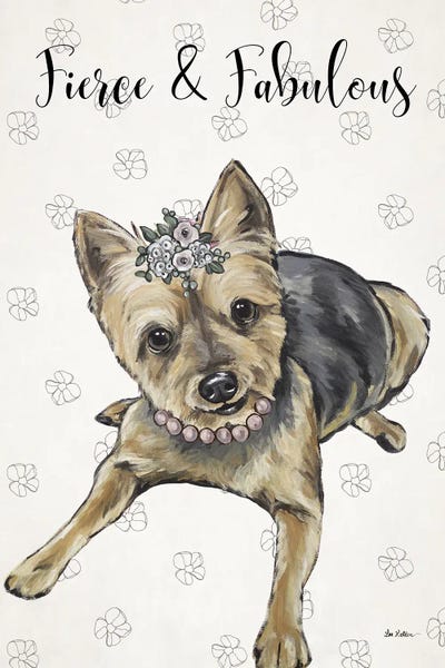 Hippie Hound Studios: Fierce And Fabulous Yorkie by Hippie Hound Studios