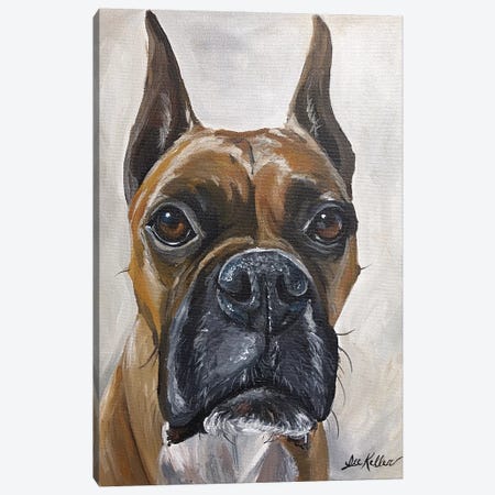 Boxer, So Serious  Canvas Print #HHS6} by Hippie Hound Studios Canvas Print