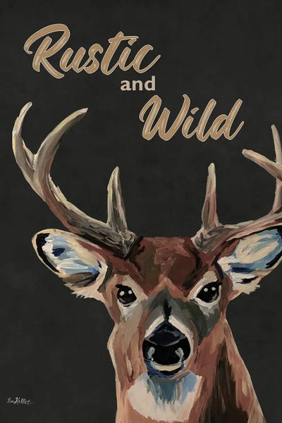 Fine Art Print: Rustic And Wild - Deer by Hippie Hound Studios