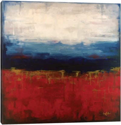 Abstract Blue Ridge I Canvas Art Print - Color Fields