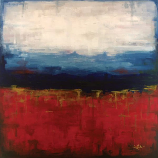 Color Fields: Abstract Blue Ridge I by Hippie Hound Studios