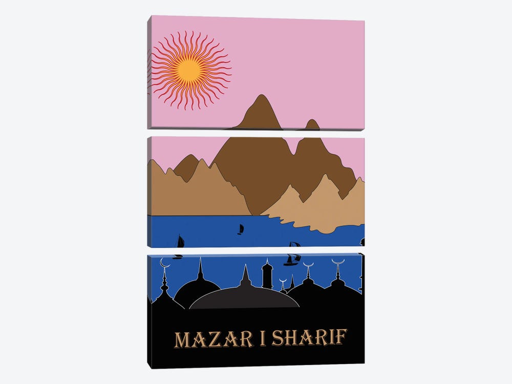Mazar-i-Sharif by High Art 3-piece Canvas Artwork