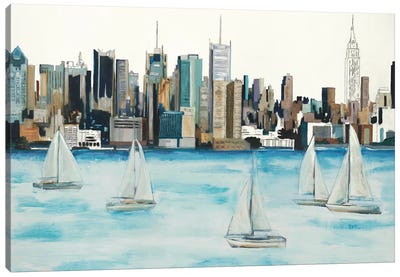 Boat City Canvas Art Print - Randy Hibberd
