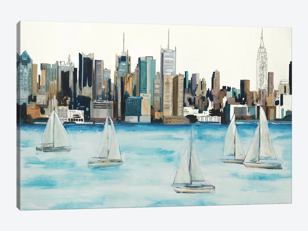 Boat City by Randy Hibberd 1-piece Canvas Art Print