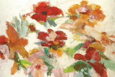 Floral Impressions V1 by Randy Hibberd framed canvas print