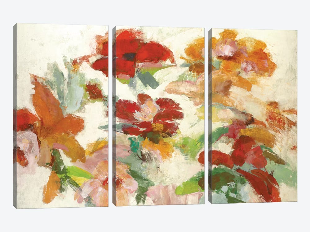 Floral Impressions V1 by Randy Hibberd 3-piece Canvas Print