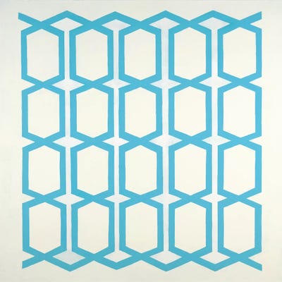 Pattern Blue by Randy Hibberd framed canvas print