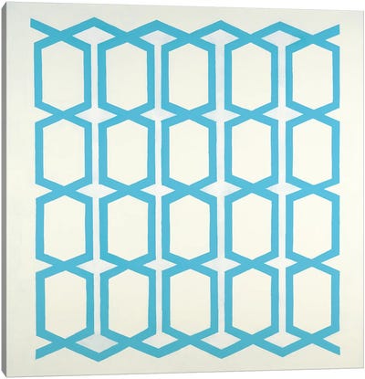 Pattern Blue Canvas Art Print - Randy Hibberd