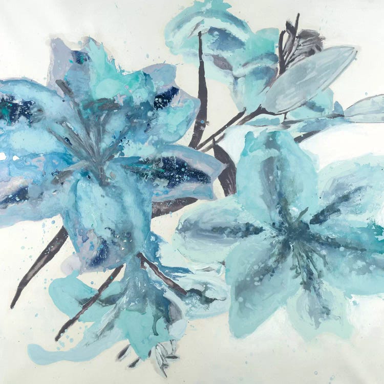 Blue Floral by Randy Hibberd wall art