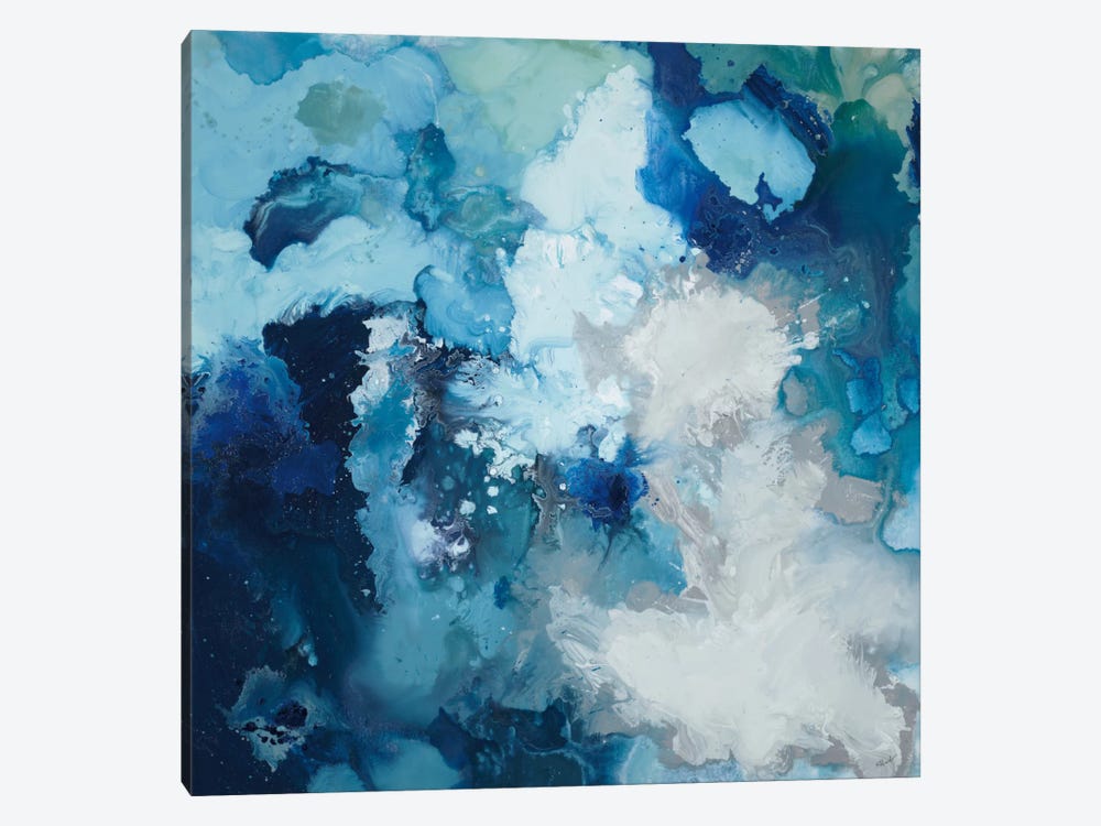 Blue Flo by Randy Hibberd 1-piece Canvas Art Print