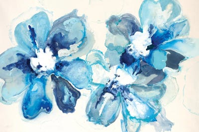 Blu Array by Randy Hibberd framed canvas print