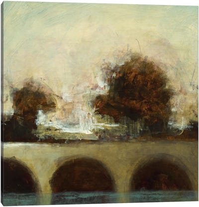 Foggy Bridge I Canvas Art Print - Randy Hibberd