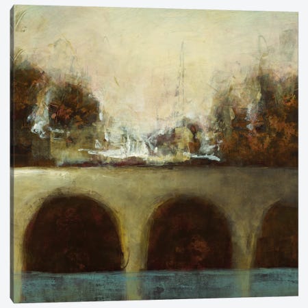 Foggy Bridge II Canvas Print #HIB29} by Randy Hibberd Canvas Wall Art