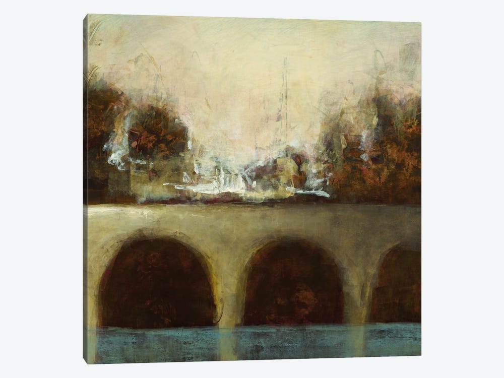 Foggy Bridge II by Randy Hibberd 1-piece Canvas Art Print