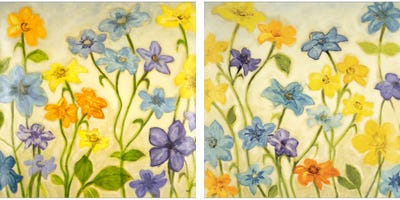 Bloom Diptych by Randy Hibberd wall art