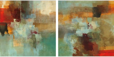 Big City Diptych by Randy Hibberd wall art