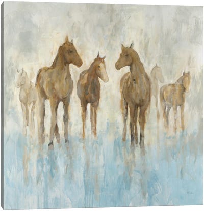 Horses Canvas Art Print - Randy Hibberd