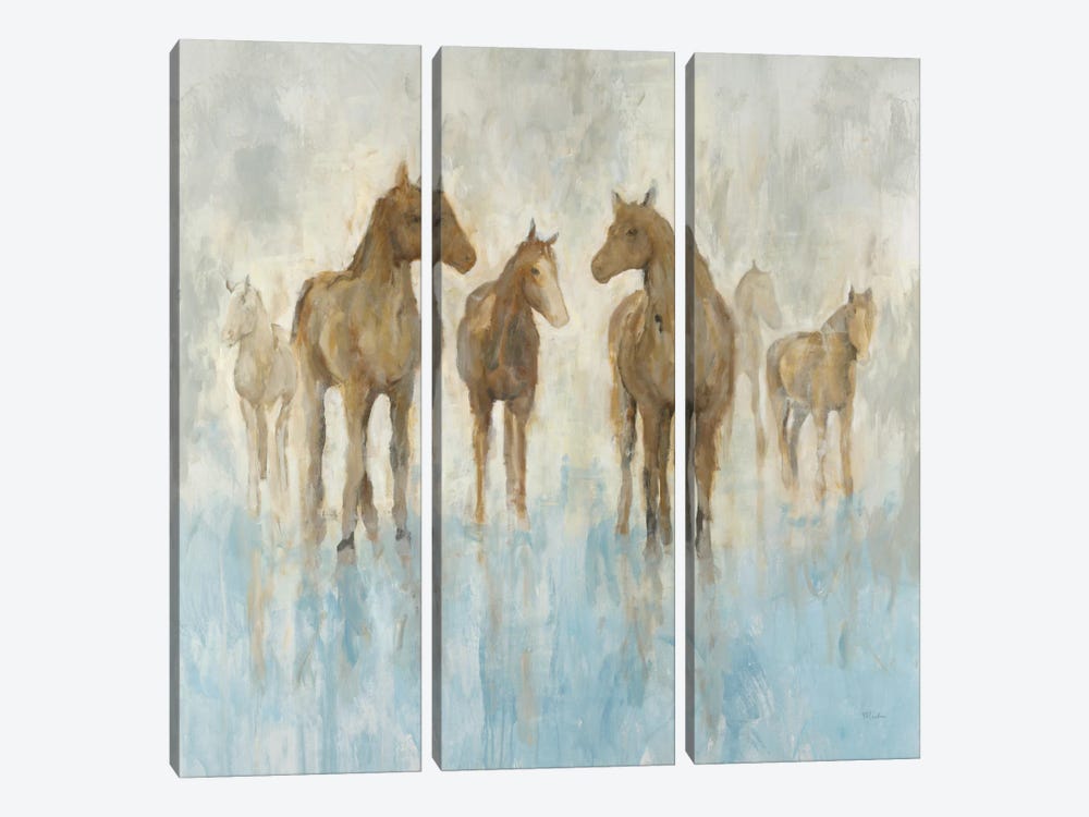 Horses by Randy Hibberd 3-piece Canvas Wall Art