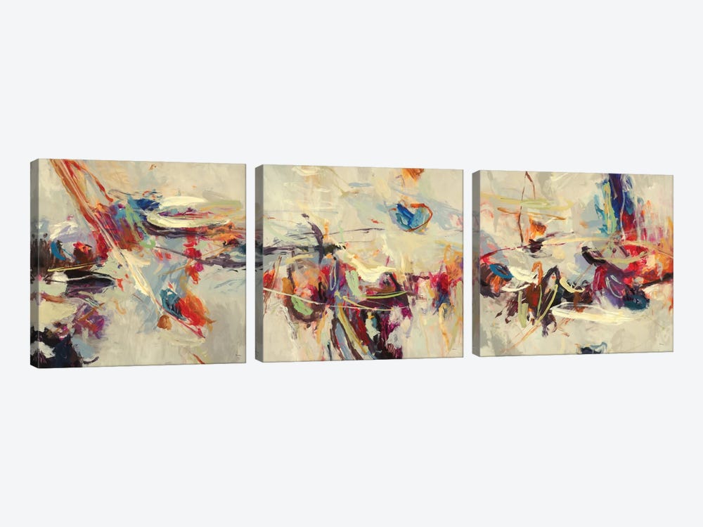 Positive Energy Triptych by Randy Hibberd 3-piece Canvas Print