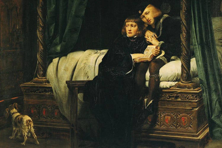 Edward V (1470-83) And Richard, Duke Of York In The Tower (Les Enfants D'Edouard) 1830