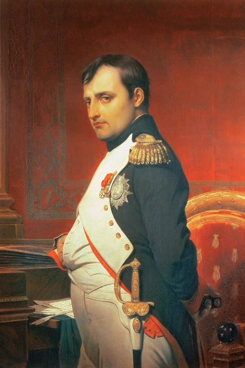 Napoleon (1769-1821) In His Study by Hippolyte Delaroche wall art