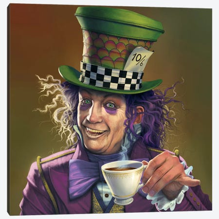 Mad Hatter  Canvas Print #HIE101} by Vincent Hie Canvas Wall Art