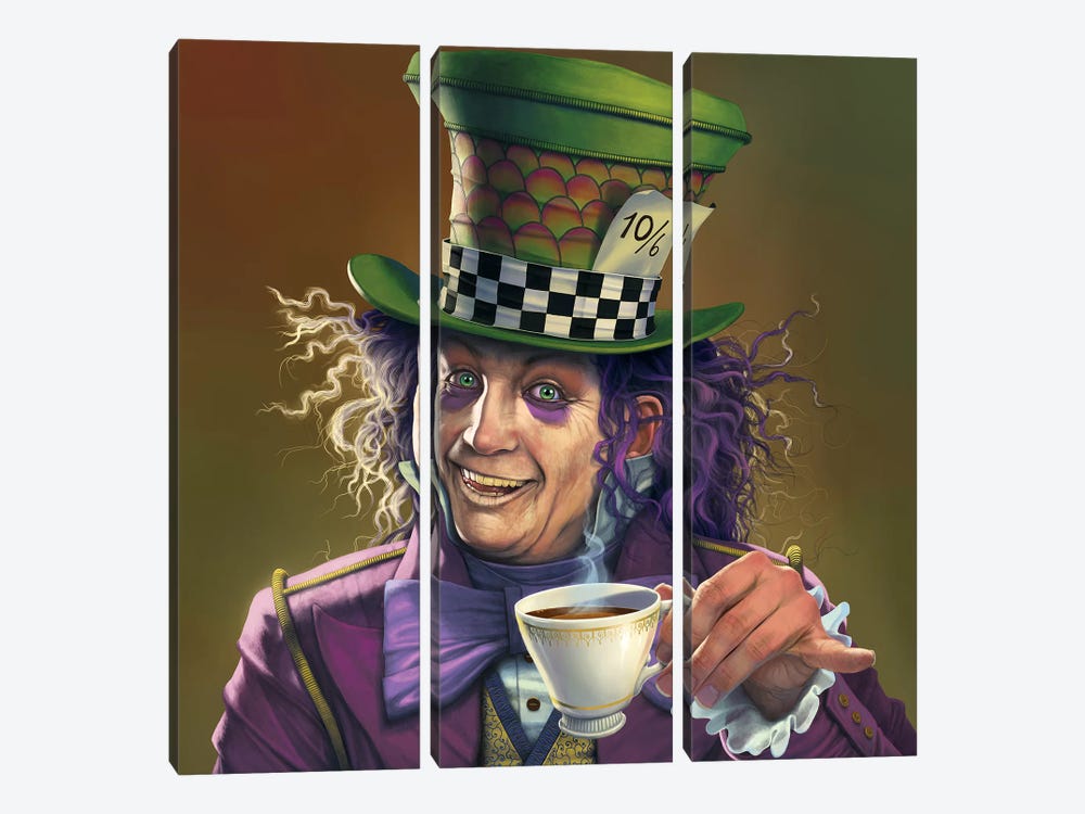 Mad Hatter  by Vincent Hie 3-piece Canvas Art