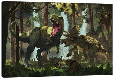Protection Canvas Art Print - Jurassic Park