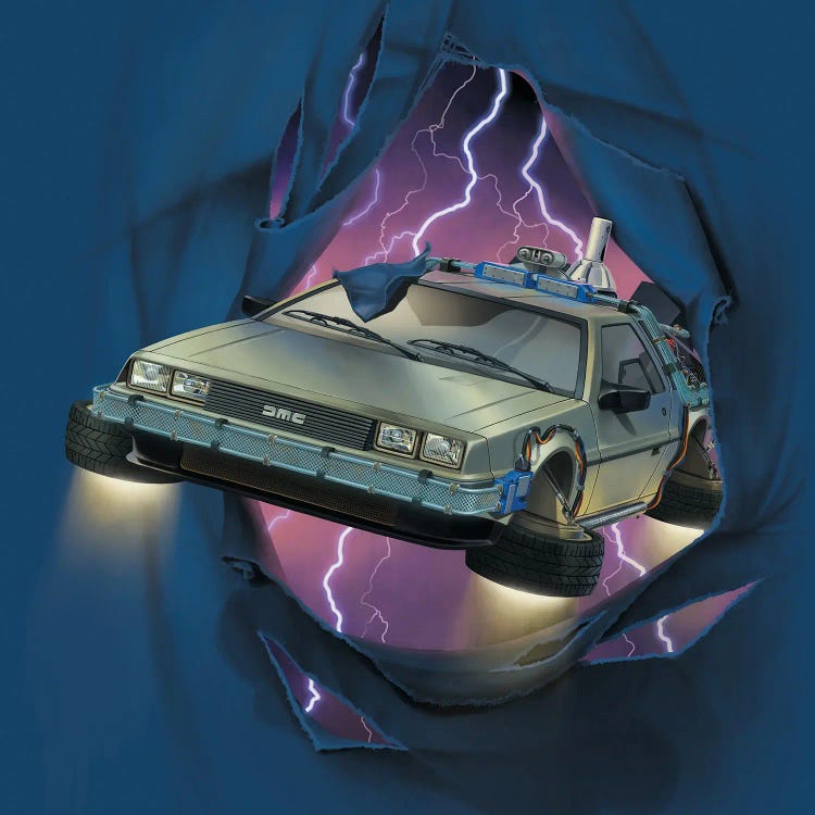 Delorean Breakthrough by Vincent Hie wall art