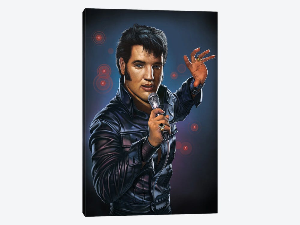 Elvis 1968 Comeback by Vincent Hie 1-piece Canvas Artwork