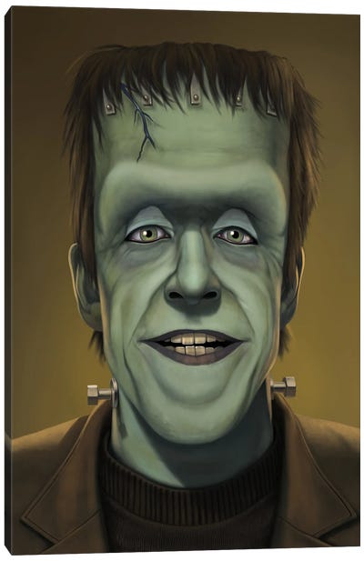 Herman Munster Canvas Art Print - Frankenstein