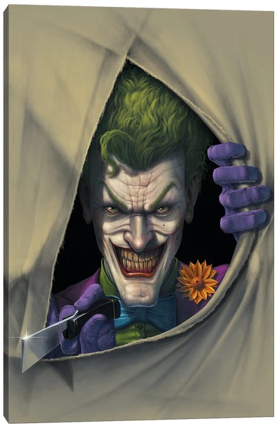The Joker Slice Canvas Art Print - Vincent Hie