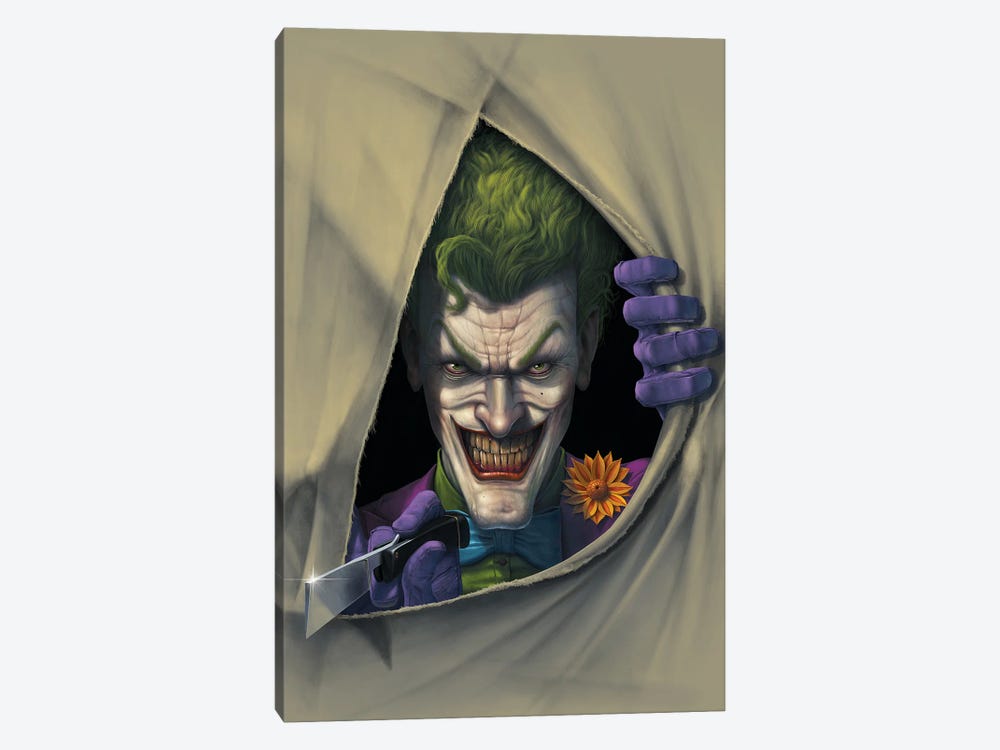 The Joker Slice by Vincent Hie 1-piece Canvas Art