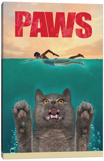Paws II Canvas Art Print - Thriller Movie Art