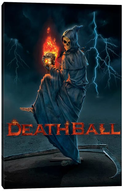 Death Ball Canvas Art Print - Grim Reaper Art