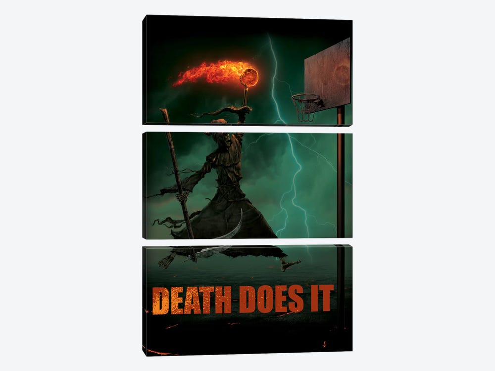 Death Does It by Vincent Hie 3-piece Canvas Wall Art