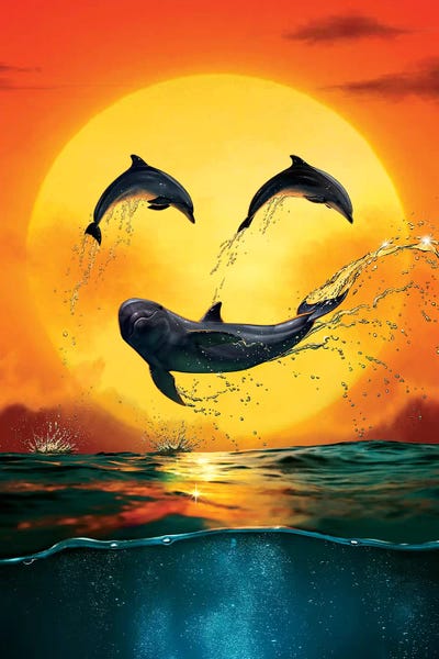 Dolphins: Dolphin Emoji by Vincent Hie