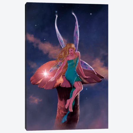 A Fairy's Wish Canvas Print #HIE1} by Vincent Hie Canvas Artwork